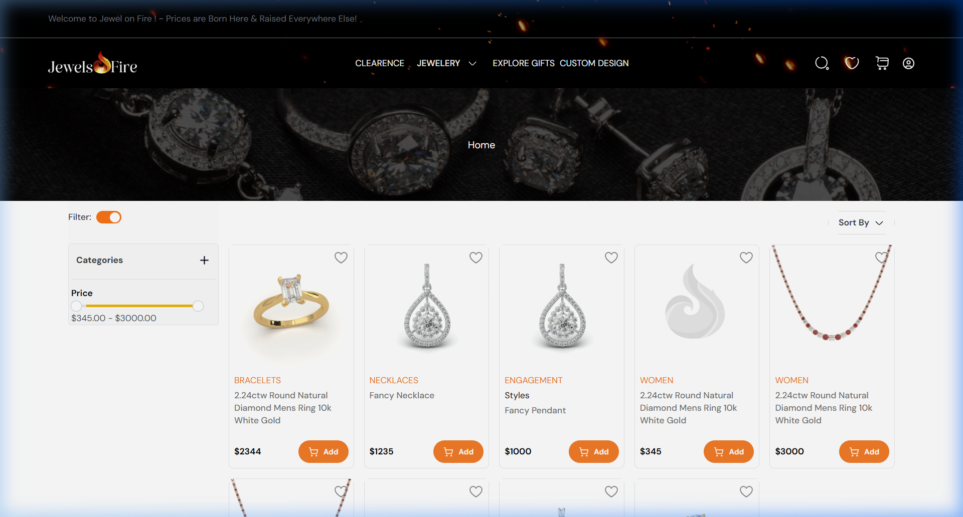 Jewels on Fire Catalog